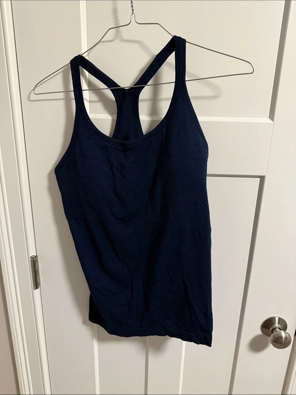 lululemon athletica Navy Ribbed Racerback Tank